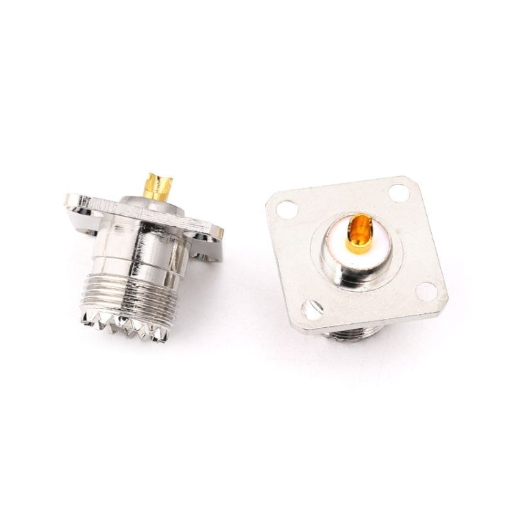 5 PCS UHF SO239 Female Flange Panel Chassis Cover Mount Adapter 5 PCS UHF SO239 Female Flange Panel Chassis Cover Mount Adapter